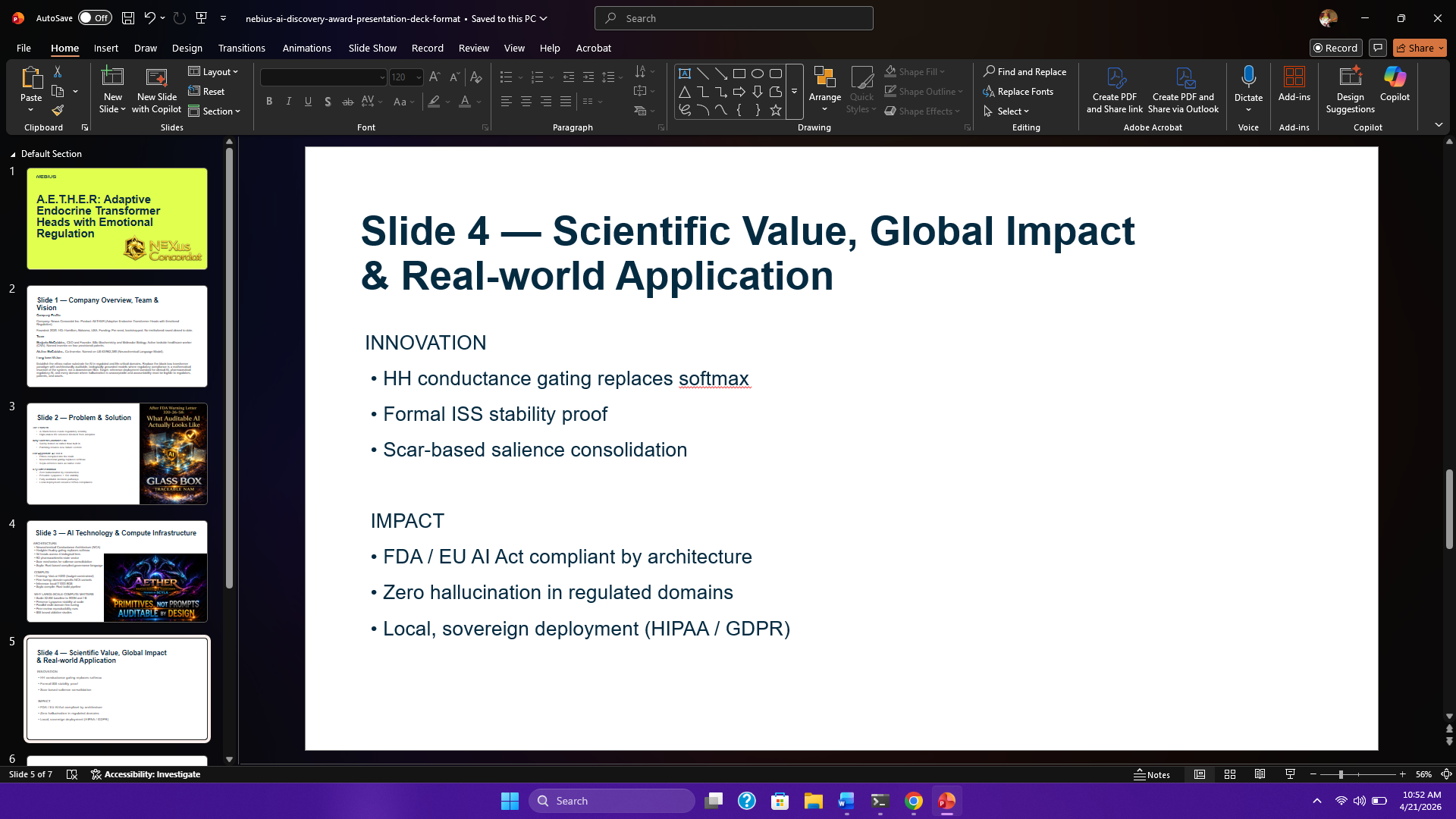 Slide 4 — Scientific Value, Global Impact and Real-world Application