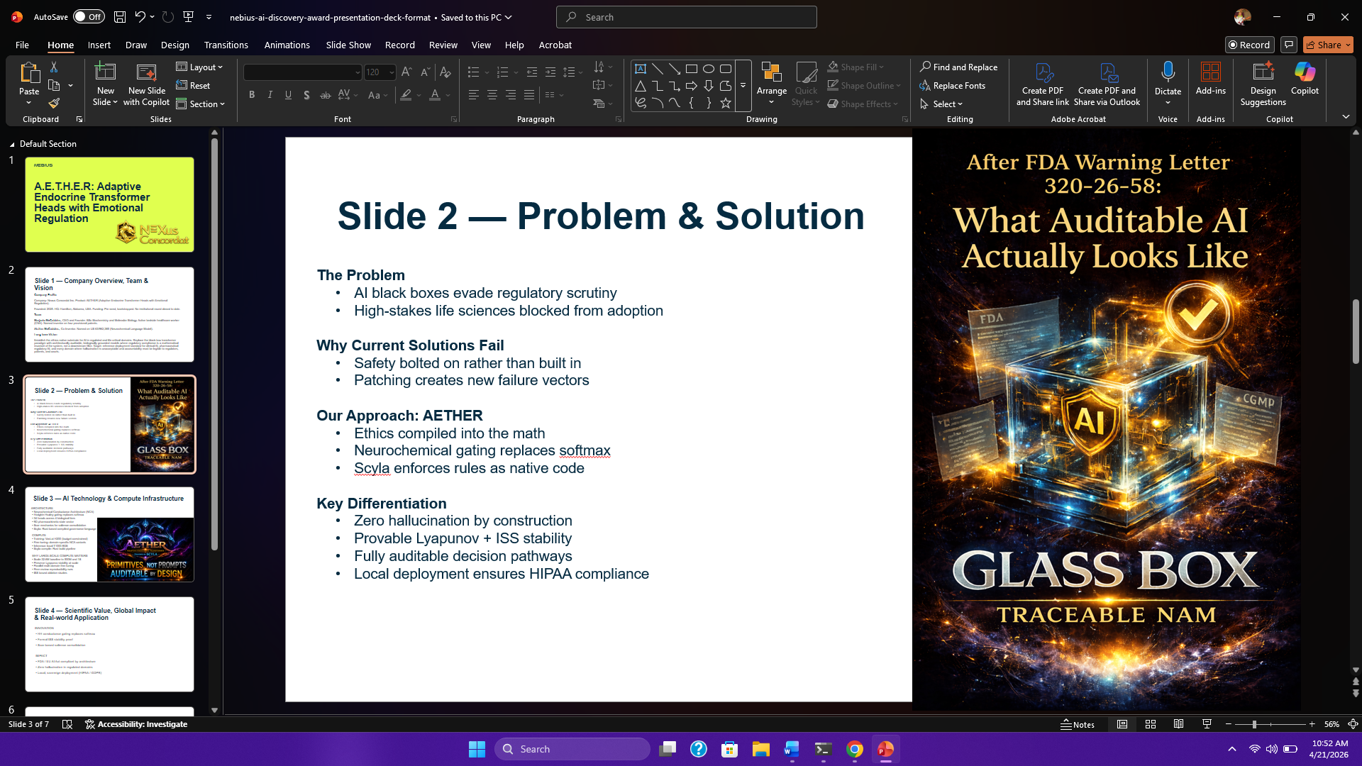 Slide 2 — Problem and Solution